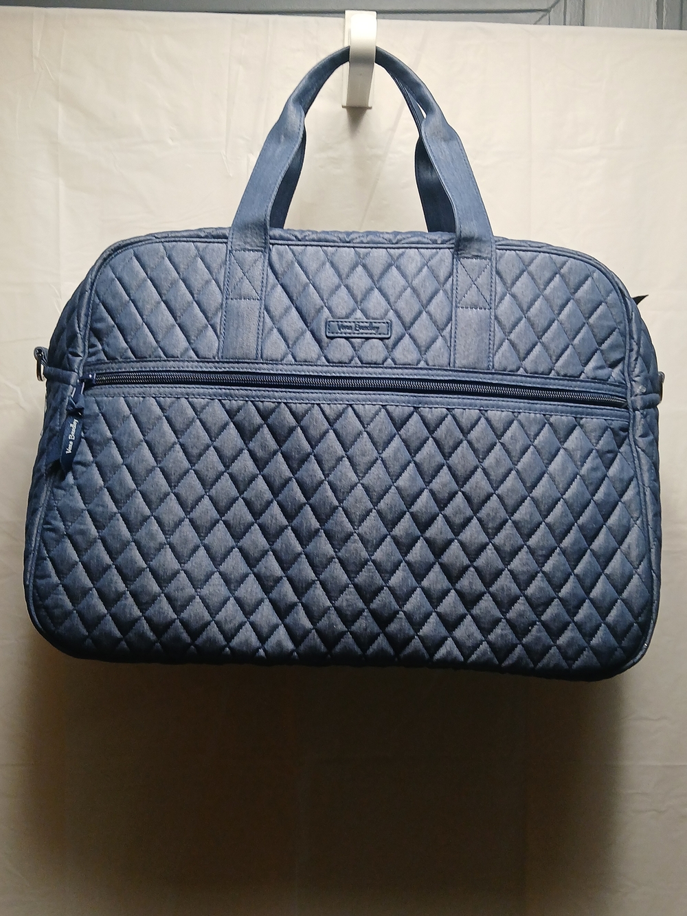 Vera Bradley Quilted Navy Travel Duffel Bag